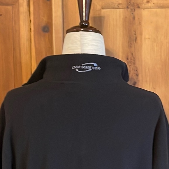 Obermeyer Black quarter zip black jacket Sz XL Juniors PTP: 20.5” - Picture 8 of 12